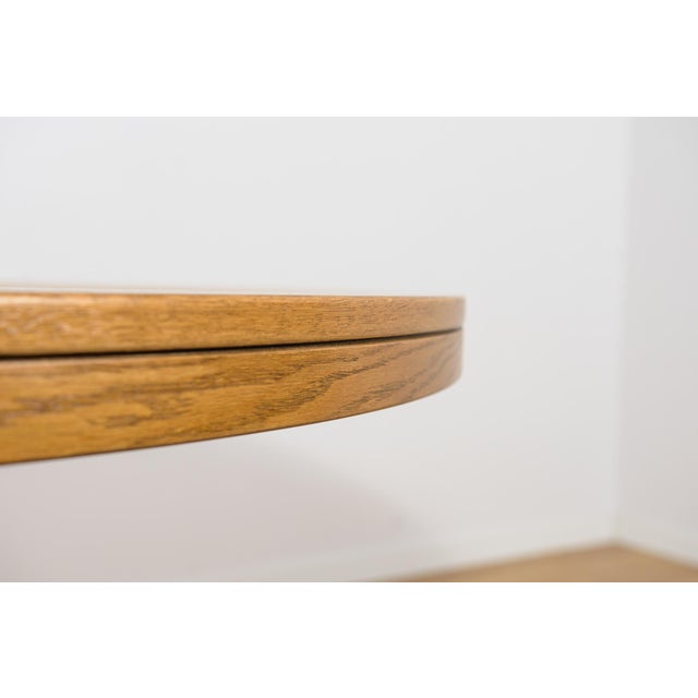 Mid-Century Round Extendable Oak Dining Table by Farstrup Møbler, Denmark, 1970s For Sale - Image 15 of 18
