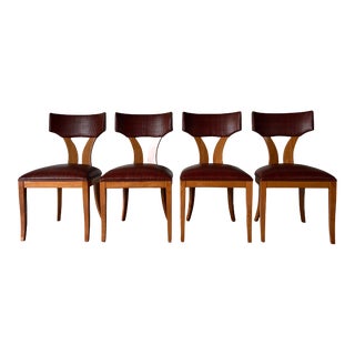 Italian Pietro Constantini for Ello Klismos Dining Chairs Set of - 4 For Sale