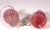 Mid 20th Century Fenton Cranberry Opalescent Hobnail Cruet & Bud Vase Set For Sale - Image 6 of 9