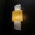 Large Amber and Clear Murano Glass Sconces, 1990, Set of 2 For Sale - Image 14 of 18