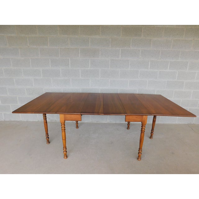 L J G Stickley Cherry Valley Drop Side Dining Extension Table 90 W Chairish