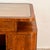 Wood Art Deco Burl Wood Center Desk with Glass Insert, Italy, 1940s For Sale - Image 7 of 15