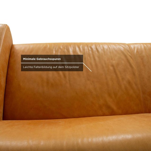 3-Seater Sofa, Lounge Chair and Ottoman in Cognac Leather from Machalke, Set of 3 For Sale - Image 13 of 18