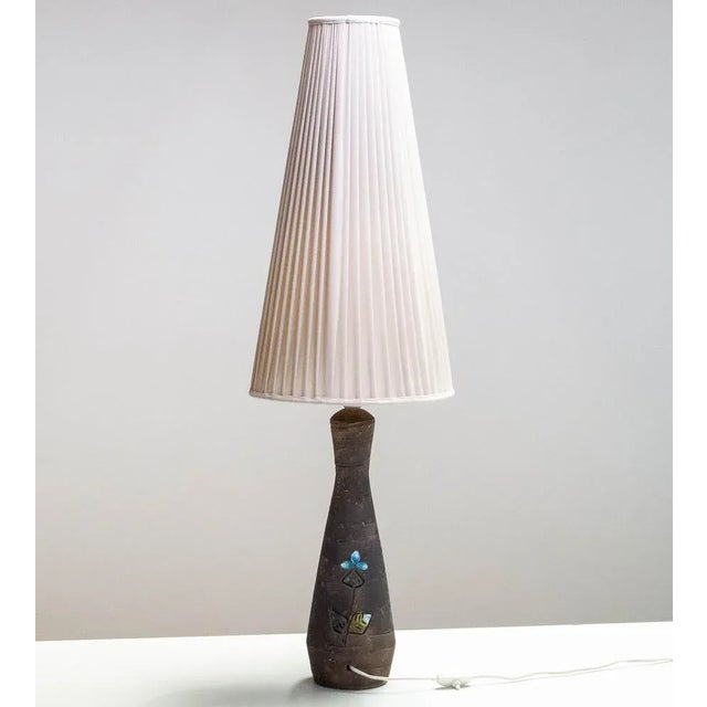 Large Stoneware Table Lamp from Tilgmans Keramik, Sweden, 1960s For Sale - Image 6 of 10