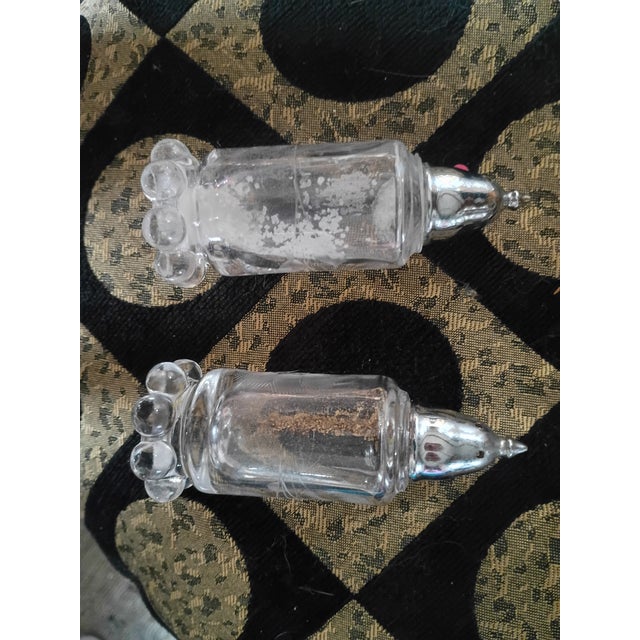Traditional Vintage Clear Pressed Glass Vanity & Decorative Glass Set - 5 Pieces For Sale - Image 3 of 5