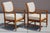 Vintage Faux Bamboo Armchairs on Casters – Pair of Hollywood Regency / Campaign Style Lounge Chairs For Sale - Image 10 of 15
