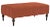 Mirasol Scalloped Ottoman, Heirloom Red Velvet For Sale - Image 6 of 6