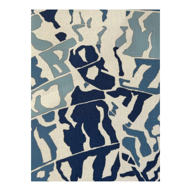 Anna French Af9859 Puccini Navy Fabric 8 1/4 Yard For Sale