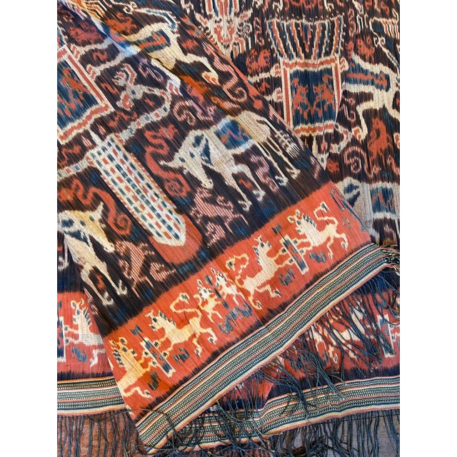 Vintage Suma Hand Woven X-Large Textile For Sale - Image 11 of 12