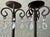 Vintage Late 20th Century Tall Metal Candle Holders- Set of 2 For Sale - Image 11 of 12