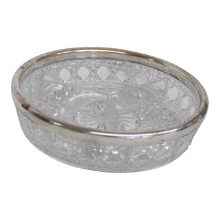 El Royel Germany Lead Crystal 3 Part Divided Serving Bowl 4589b For Sale