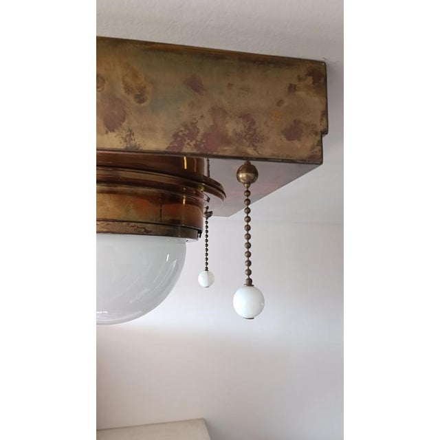 Modern Ceiling Lamp by Otto Wagner, 1890s For Sale - Image 3 of 17