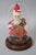 Rustic Antique German Crepe Paper & Spun Cotton Santa Figure Under Glass Dome, Made in Germany, Circa 1920s For Sale - Image 3 of 10