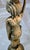 Vintage African Brass Figural Lady Table Lamp With Frosted Globe For Sale - Image 12 of 15