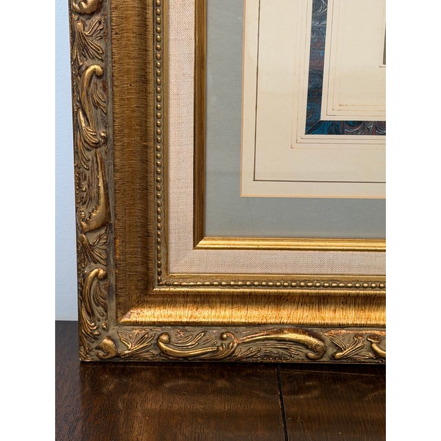 Vintage Ornate Gilt Framed “Salad Girl” Portrait – J. Hoffner For Sale - Image 4 of 4