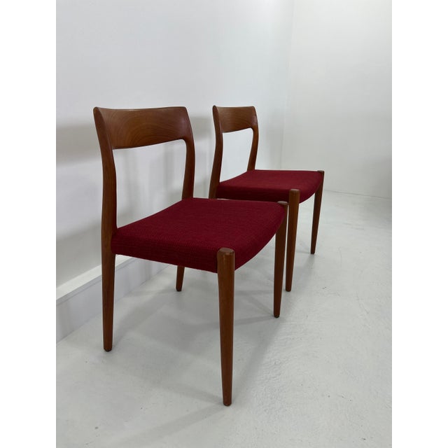 Set of Danish Chairs by Niels Møller for J. L. Møllers, 1960s, Set of 2 For Sale - Image 14 of 14