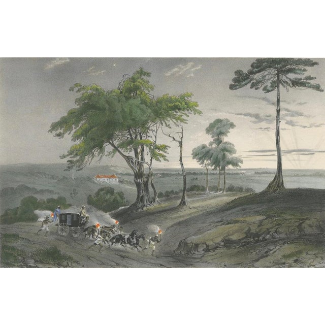 After B. Lauvergne, Singapore Colonial Landscape Scene, French Exploration, Lithograph, 1845 For Sale - Image 3 of 9