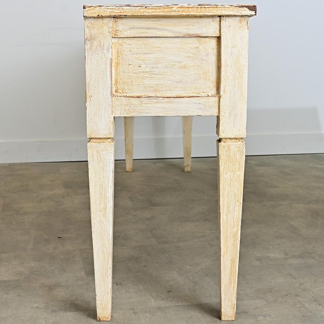 Swedish 19th Century Painted Server with Five Drawers For Sale - Image 11 of 12
