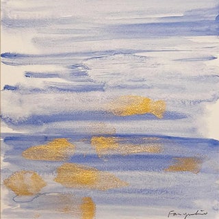 Original Abstract Limited Edition Print "The Touch of Ocean No.7" by Fanyu Lin For Sale