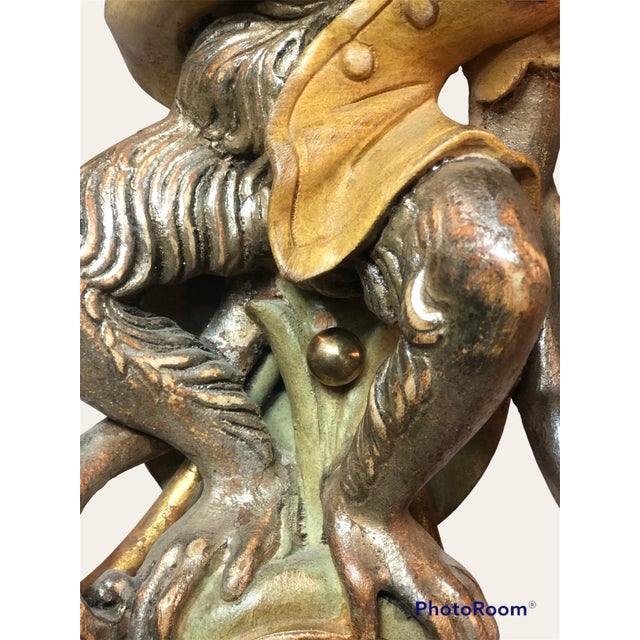 Vintage Hand Carved Italian Monkey Wall Sconces - Set of 2 For Sale - Image 11 of 12