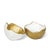 Regina Andrew Pina Metal Bowl Set, White/Gold For Sale - Image 9 of 9