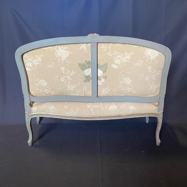 French French Louis XV Painted Sofa For Sale - Image 3 of 6