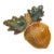 Sculptural Acorn & Oak Leaf Ceramic Divided Serving Dish For Sale