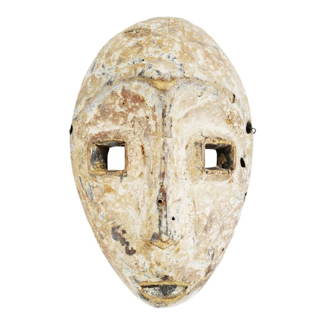 Vintage White Kumu Mask For Sale