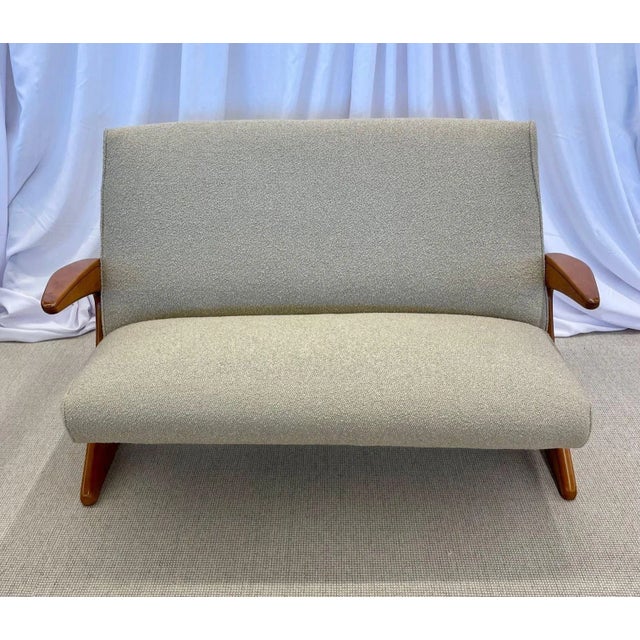 Mid-Century Modern Z Sofa / Settee by Bengt Ruda, Boucle, Swedish, 1960's For Sale - Image 4 of 13