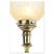 Brass and Molded Glass Table Lamp For Sale - Image 4 of 6