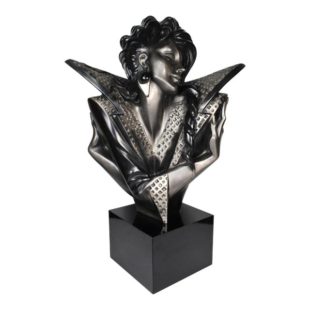 1990s Alexander Danel Austin Productions "Collar" Woman Bust Sculpture For Sale