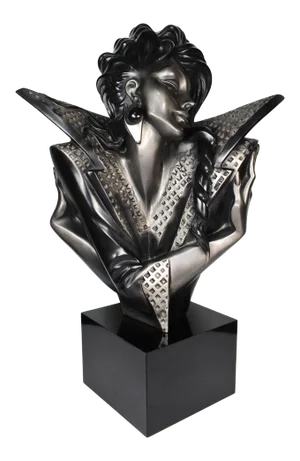 1990s Alexander Danel Austin Productions "Collar" Woman Bust Sculpture