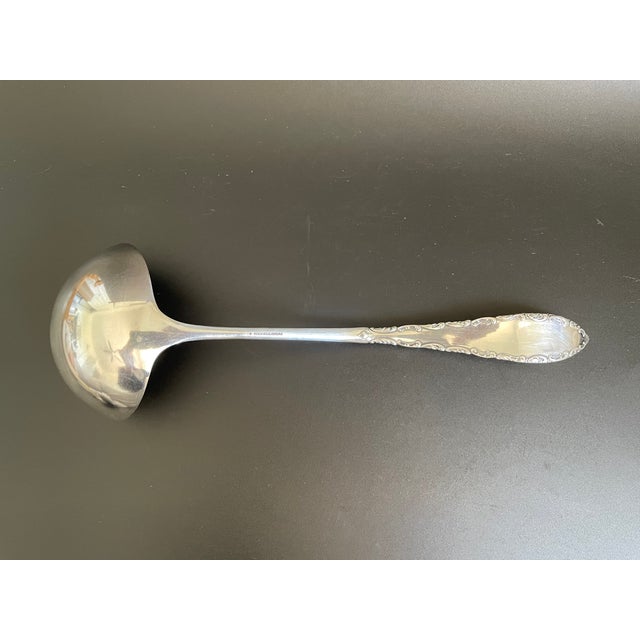 International Silver Rogers & Bro A1 Savoy 1892 Silverplate Solid Oyster Ladle For Sale - Image 4 of 8