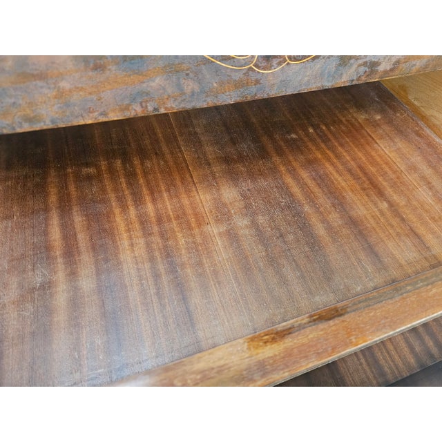 Mahogany-Paneled Chest of Drawers with Mirrored Top, 1960 For Sale - Image 12 of 14