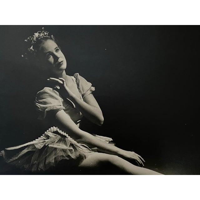 Figurative Vintage Mid-Century Photograph of a Ballerina B/W For Sale - Image 3 of 6