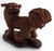 Antique Japanese Wood Shishi Foo Dog Lion Okimono Meiji Taisho Inlaid Eyes 10.5” Long x 8.75” Tall x 5” Wide This is a...