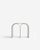 Contemporary white arch stool in steel and plaster by pietro franceschini. Dimensions: w 54 x l 31.5 x h 43 cm. Materials:...
