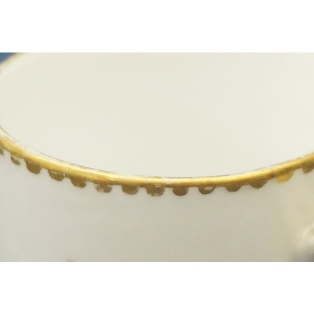 Antique Porcelain Coffee Cup and Saucer from Meissen Porcelain, Set of 2 For Sale - Image 12 of 18