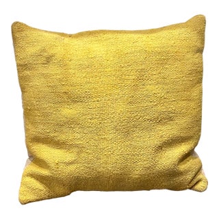 Nickey Kehoe Yellow Floor Euro Decorative Accent Pillow For Sale