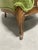 Mid 20th Century Green Velvet Bergere Chair For Sale - Image 9 of 15
