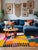 Modern Boujad Rug | Handwoven Wool Rug in Mustard, Magenta & Teal Color-Block Diamond Design This exuberant modern Boujad...