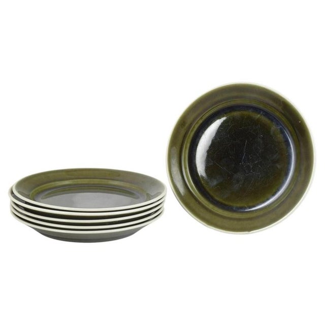 1960s Vardag Plates in Stoneware by Stig Lindberg for Gustavsberg, 1960s, Set of 6 For Sale - Image 5 of 5