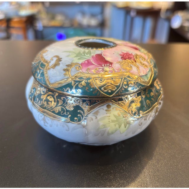 Ceramic 1920s Victorian Hair Receiver For Sale - Image 7 of 9