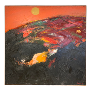 20th Century Artist Roger Barnes-Painting