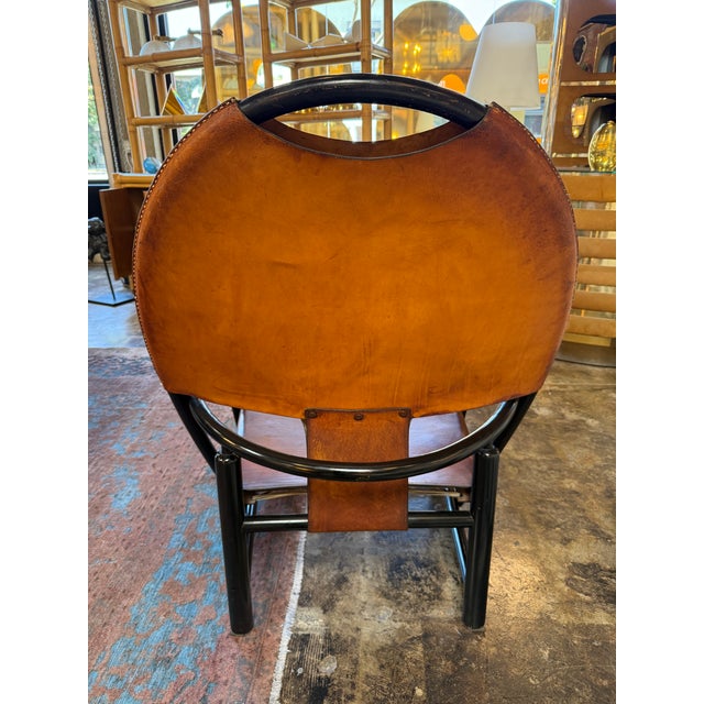 Brown Piero Palange & Werther Toffoloni Model G23 “Hoop” Armchair, Italy, 1970 For Sale - Image 8 of 11