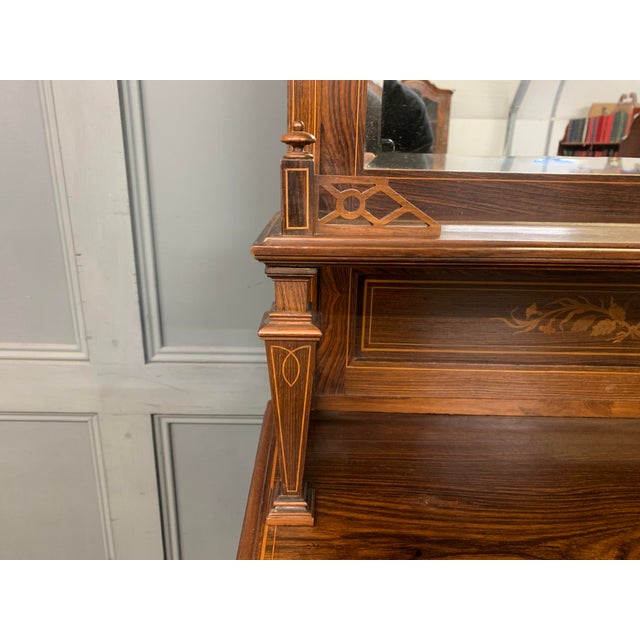 Arts & Crafts Inlaid Rosewood Parlour Cabinet, 1890 For Sale - Image 17 of 18
