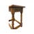 Brown Antique Welsh Carved Wooden Joint Stool Side Table With Turned Legs Uk Import For Sale - Image 8 of 8