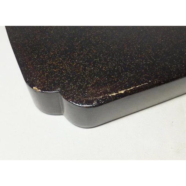 19th Century Japanese Lacquered Maki-E Nashiji Tea Tray For Sale - Image 4 of 10