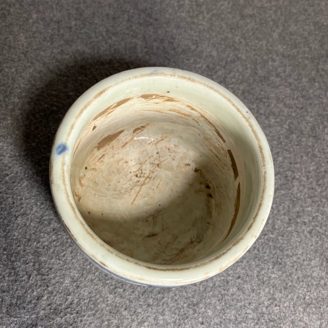 Antique Chinese Blue & White Porcelain Censer For Sale In Orlando - Image 6 of 8