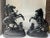 Pair of Vintage Figural Statue of Man & Rearing Horse For Sale - Image 4 of 13